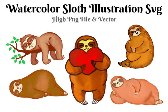 A Crafter's Review of Watercolor Sloth Graphics