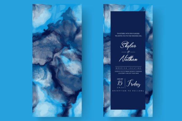 A Designer's Take on the Elegant Watercolor Wedding Menu