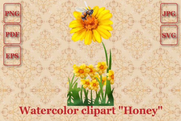 A Honey-Toned Vector for Brand Graphics and Illustrations