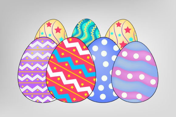 A Watercolor Easter Eggs Graphic for Springtime Marketing