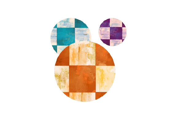 A Watercolor Geometric Print for Crafts & Editorial Design