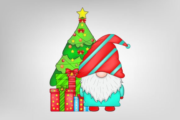 A Watercolor Gnome Tree Graphic for Editorial & Creative Projects