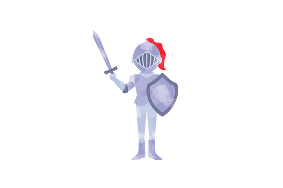 A Watercolor Knight for Crafts & Design Amp Projects