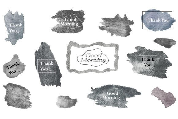 A Watercolor Splash Frame Graphics Asset for Editorial Illustrations
