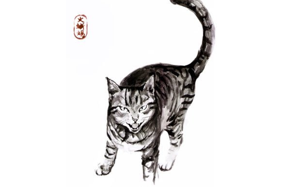 How a Watercolor Cat Graphic Elevates Editorial Mood