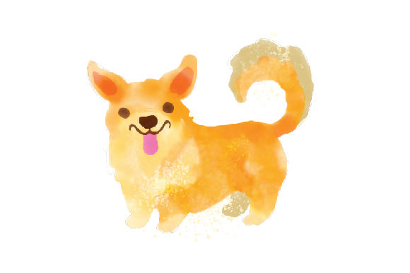 The Charm of a Speckled Watercolor Corgi for Crafts & Dog-Loving Businesses