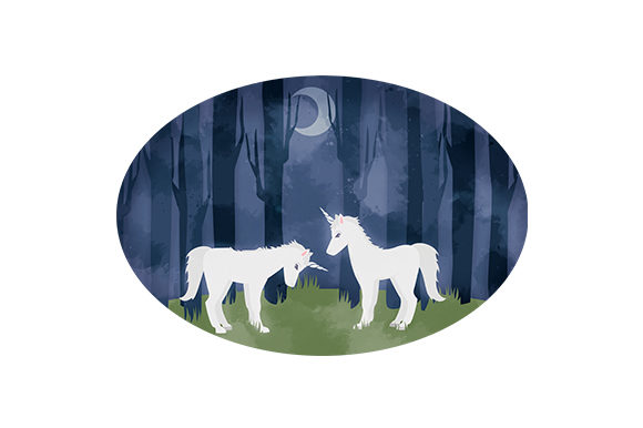 Unicorns in the Forest Watercolor: A Craft Asset Review