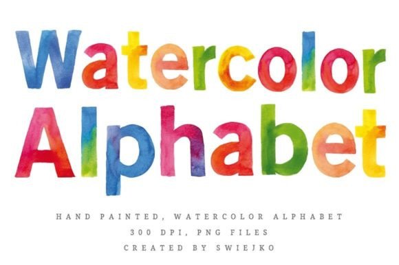 Watercolor Alphabet Graphics for Brand Storytelling