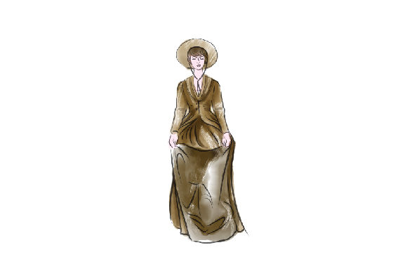 Watercolor Elizabeth Bennet: A Crafts & Designs Amp Asset for Editorial Elegance